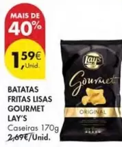 Oferta de Lay's - Batatas Fritas Lisas Gourmet por 1,59€ em Pingo Doce