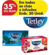 Oferta de Tetley - Em Todos Os Chas E Infusões Emb. 20 Unid.em Pingo Doce