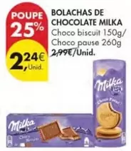 Oferta de Milka - Bolachas De Chocolate por 2,24€ em Pingo Doce