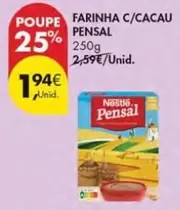 Oferta de Pensal - Farinha C/Cacau por 1,94€ em Pingo Doce