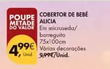 Oferta de Valor - Cobertor De Bebe por 4,99€ em Pingo Doce