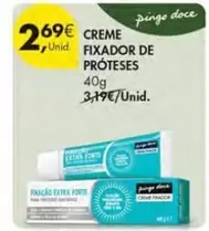 Oferta de Creme Fixador De Próteses por 2,69€ em Pingo Doce