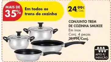 Oferta de Smukee - Conjunto Trem De Cozinha por 24,99€ em Pingo Doce