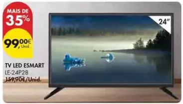 Oferta de Esmart - Tv Led por 99€ em Pingo Doce