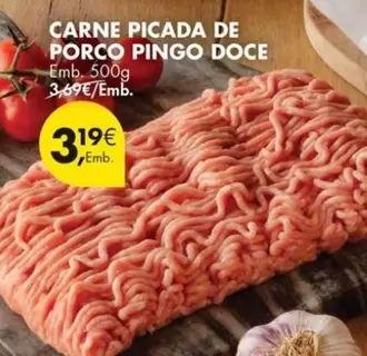 Oferta de Picada - Carne  De Porco Pingo Doce por 3,19€ em Pingo Doce