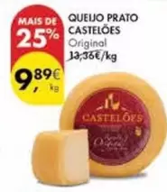 Oferta de Castelões - Queijo Prato por 9,89€ em Pingo Doce