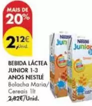 Oferta de Bebida Láctea Junior 1-3 Anos por 2,12€ em Pingo Doce