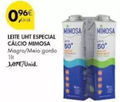 Oferta de Mimosa - Leite Uht Especial Calcio por 0,96€ em Pingo Doce