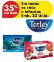 Oferta de Tetley - Em Todos Os Chas E Infusões Emb. 20 Unid.em Pingo Doce