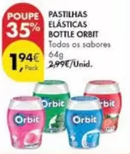 Oferta de Orbit - Pastilhas Elásticas por 1,94€ em Pingo Doce