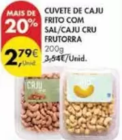 Oferta de .Com - Cuvete De Caju Frito Com Sal/caju Cru Frutorra por 2,79€ em Pingo Doce