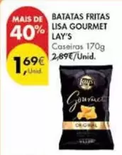 Oferta de Lay's - Batatas Fritas Lisa Gourmet por 1,69€ em Pingo Doce