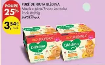 Oferta de Blédina - Pure De Fruta por 3,54€ em Pingo Doce