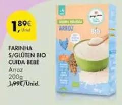 Oferta de EA - Farinha S/Gluten Bio Cuida Bebe por 1,89€ em Pingo Doce