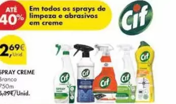 Oferta de Cif - Spray Cremeem Pingo Doce