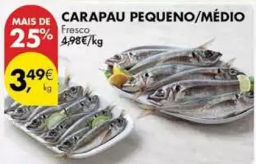 Oferta de Carapau Pequeno/Medio por 3,49€ em Pingo Doce