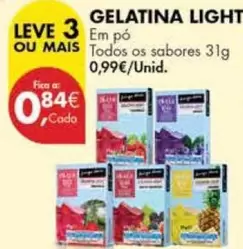 Oferta de Gelatina Light por 0,84€ em Pingo Doce