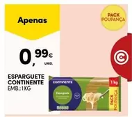 Oferta de Continente - Esparguete por 0,99€ em Continente Bom dia