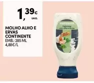 Oferta de Continente - Molho Alho E Ervas por 1,39€ em Continente Bom dia