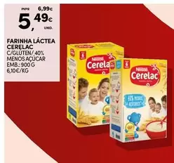 Oferta de Cerelac - Farinha Láctea por 5,49€ em Continente Bom dia