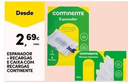 Oferta de Continente - Espanador + Recargas E Caixa Com Recargas por 2,69€ em Continente Bom dia