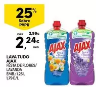 Oferta de Ajax - Lava Tudo por 2,24€ em Continente Bom dia