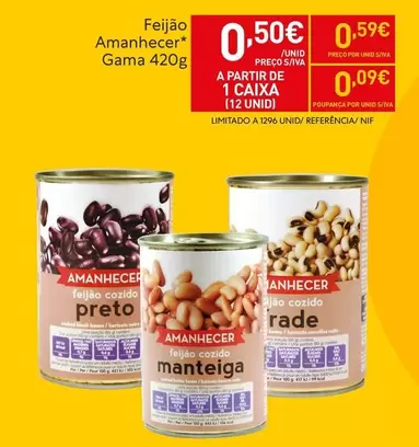 Oferta de Amanhecer - Feijão por 0,5€ em Recheio