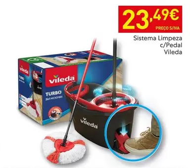 Oferta de Vileda - Sistema Limpeza C/Pedal por 23,49€ em Recheio