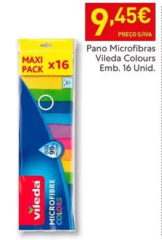 Oferta de Vileda - Pano Microfibras por 9,45€ em Recheio