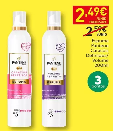 Oferta de Pantene - Espuma por 2,49€ em Recheio