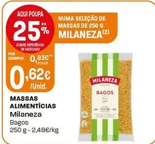 Oferta de Milaneza - Massas Alimentícias  por 0,62€ em Intermarché