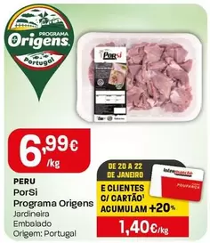 Oferta de Porsi Programa Origens - Peru por 6,99€ em Intermarché