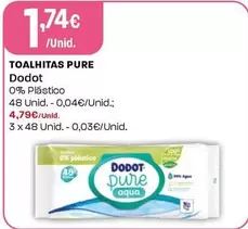 Oferta de Dodot - Toalhitas Pure por 1,74€ em Intermarché