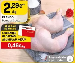 Oferta de Frango por 2,29€ em Intermarché