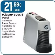 Oferta de Porsi - Máquina De Café  por 21,99€ em Intermarché