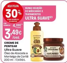 Oferta de Ultra Suave - Creme De Pentear por 3,49€ em Intermarché