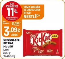 Oferta de Nestlé - Chocolate Kit Kat por 3,09€ em Intermarché