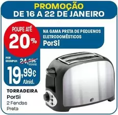 Oferta de Porsi - Torradeira por 19,99€ em Intermarché