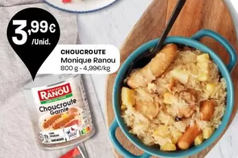 Oferta de Monique Ranou - Choucroute  por 3,99€ em Intermarché