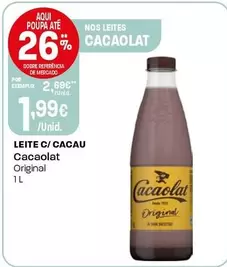 Oferta de Cacaolat - Leite C/Cacau por 1,99€ em Intermarché