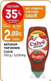 Oferta de Calvé - Ketchup Top Down por 2,89€ em Intermarché