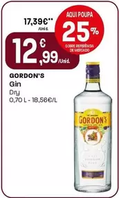 Oferta de Gordon's - Gin por 12,99€ em Intermarché