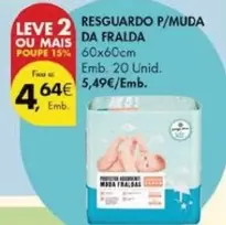 Oferta de Resguardo P/Muda Da Fralda por 4,64€ em Pingo Doce