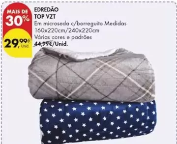 Oferta de Edredao VZT por 29,99€ em Pingo Doce