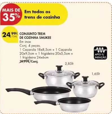 Oferta de Smukee - Conjunto Trem De Cozinha por 24,99€ em Pingo Doce