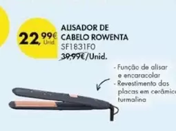 Oferta de Rowenta - Alisador De Cabelo por 22,99€ em Pingo Doce