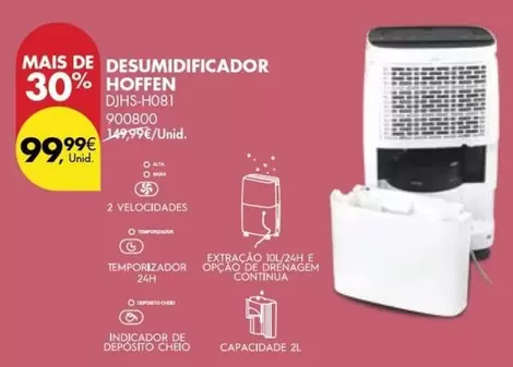 Oferta de Hoffen - Desumidificador por 99,99€ em Pingo Doce