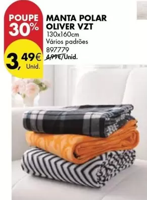 Oferta de Polar - Manta  VZT por 3,49€ em Pingo Doce