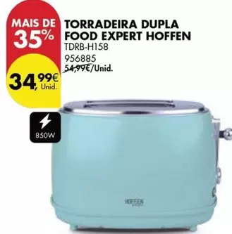 Oferta de Hoffen - Torradeira Dupla Food Expert por 34,99€ em Pingo Doce