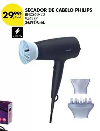 Oferta de Philips - Secador De Cabelo por 29,99€ em Pingo Doce